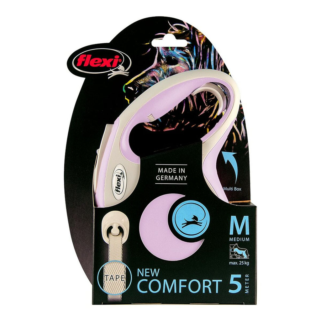 Roll-Leine «Flexi» New Comfort Rosa (M)