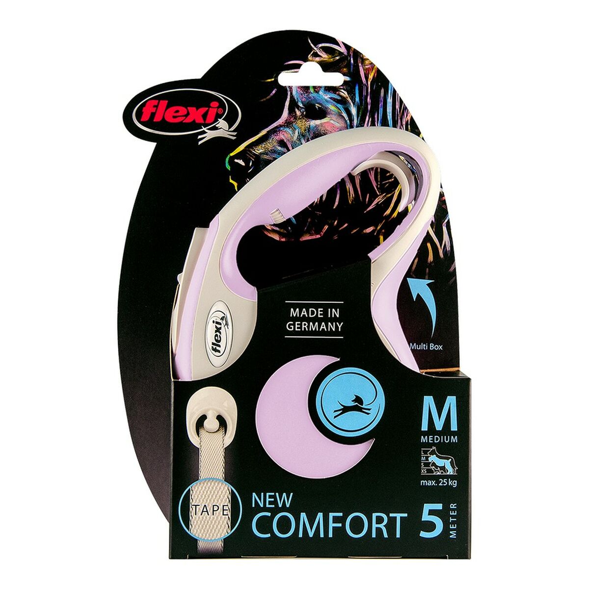 Roll-Leine «Flexi» New Comfort Rosa (M)