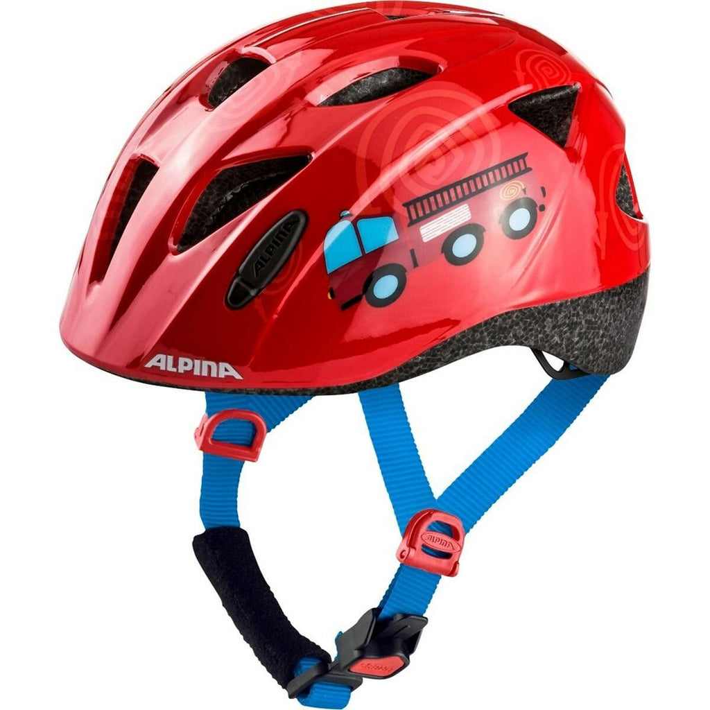 Fahrradhelm für Erwachsene Alpina Ximo Blau Rot gedruckt 49-54 cm