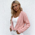 V-Ausschnitt Strickpullover