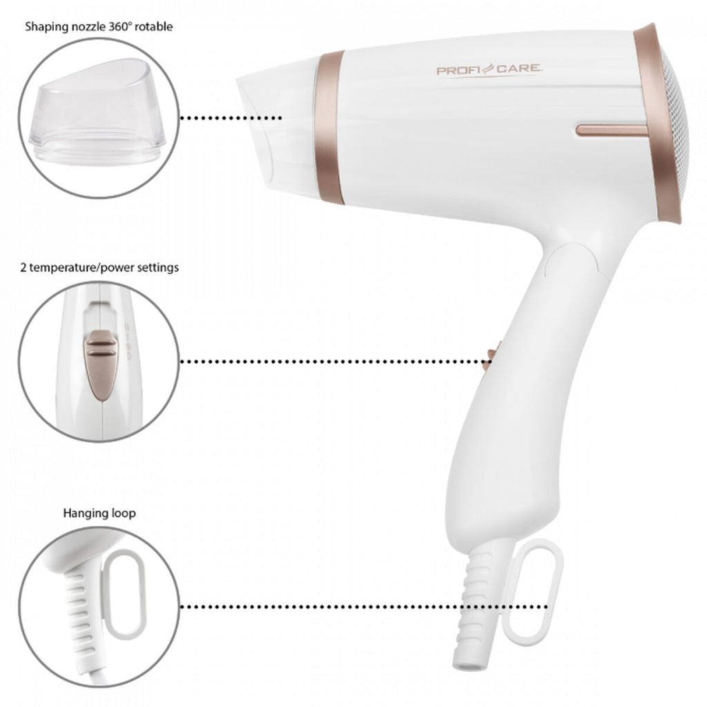 Styling-Föhn 1400W: Sanftes Trocknen, perfekter Glanz!
