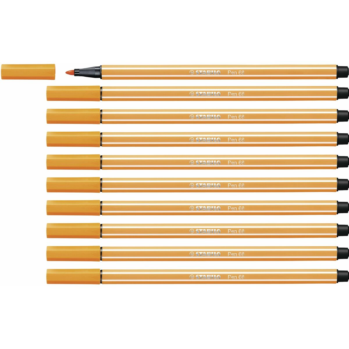 Filzstifte Stabilo Pen 68 Orange (10 Stücke)