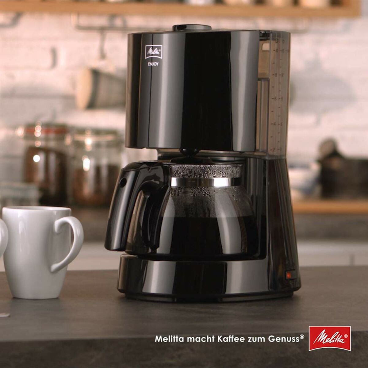 Filterkaffeemaschine Melitta Schwarz 1000 W