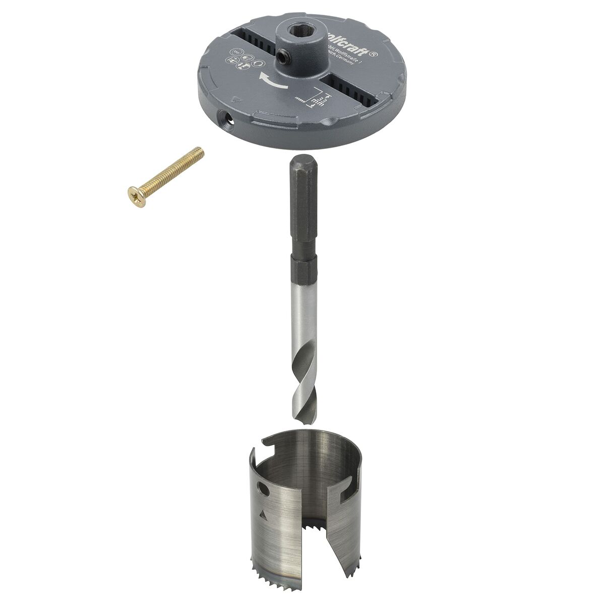 Lochsäge Wolfcraft Professional Ø 28-74 mm