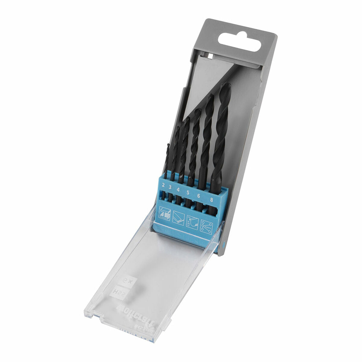 Satz Bohrer Wolfcraft HSS FL 2, 3, 4, 5, 6, 8 mm 6 Stücke