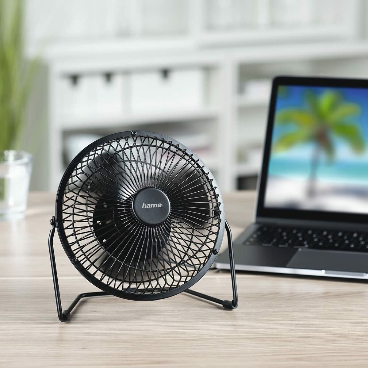 Tischventilator Hama Weiß Schwarz