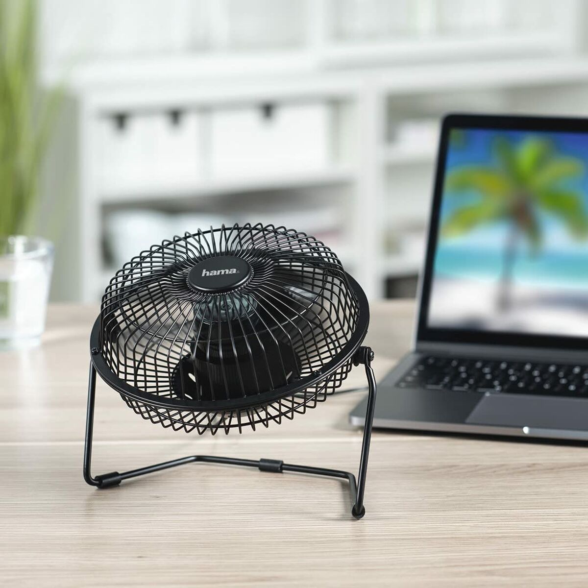 Tischventilator Hama Weiß Schwarz