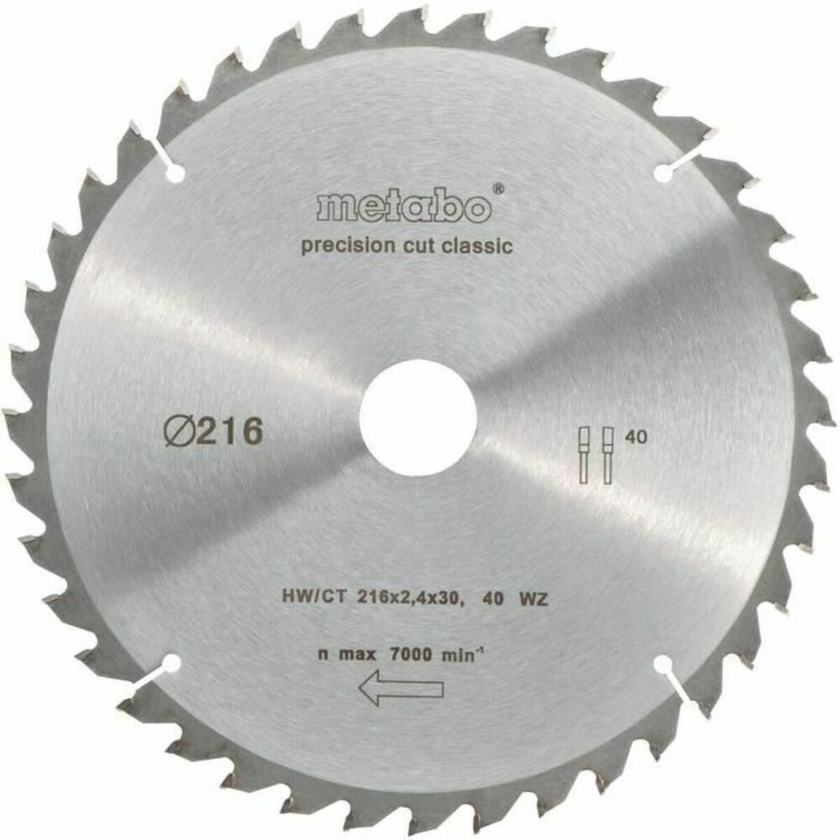 Trennscheibe Metabo 23 x 2 x 25 cm Kreissäge