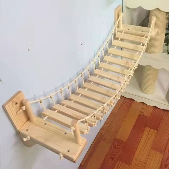 Xilan Kiefer Katzen-Hängebrücke mit Kletternest