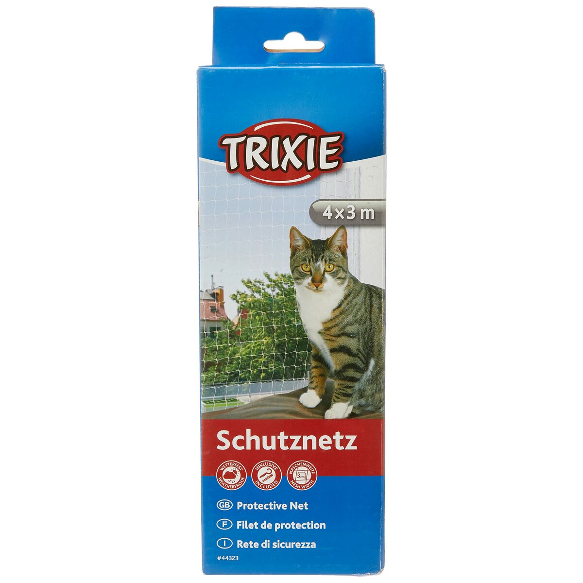 Sicherheitsnetz Trixie Katze Durchsichtig Nylon 4 x 3 m