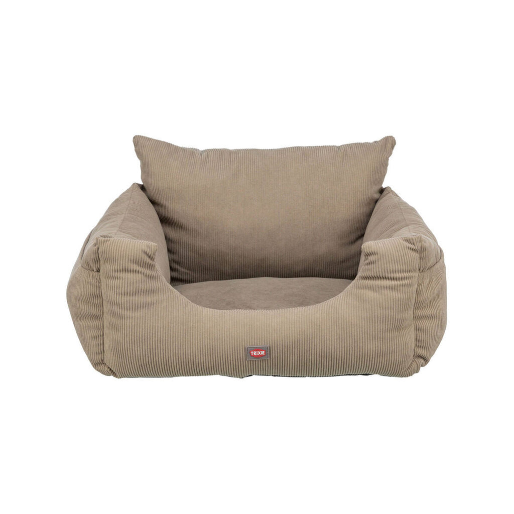 Hunde-Autositz «Trixie» Taupe (55×30×50 cm)