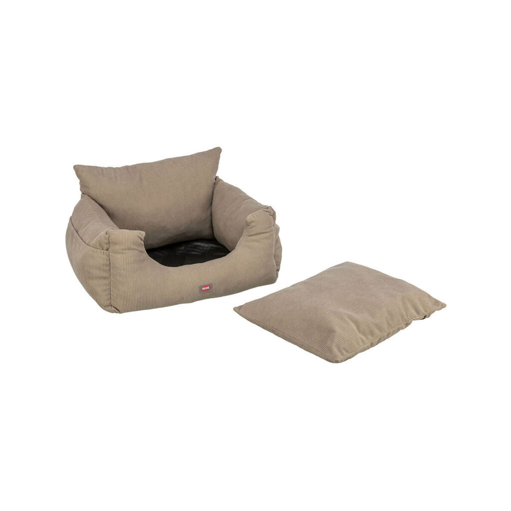 Hunde-Autositz «Trixie» Taupe (55×30×50 cm)