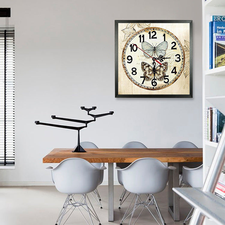 Diamond Painting Schmetterlingsuhr – Bild 1 | LuxeStyle