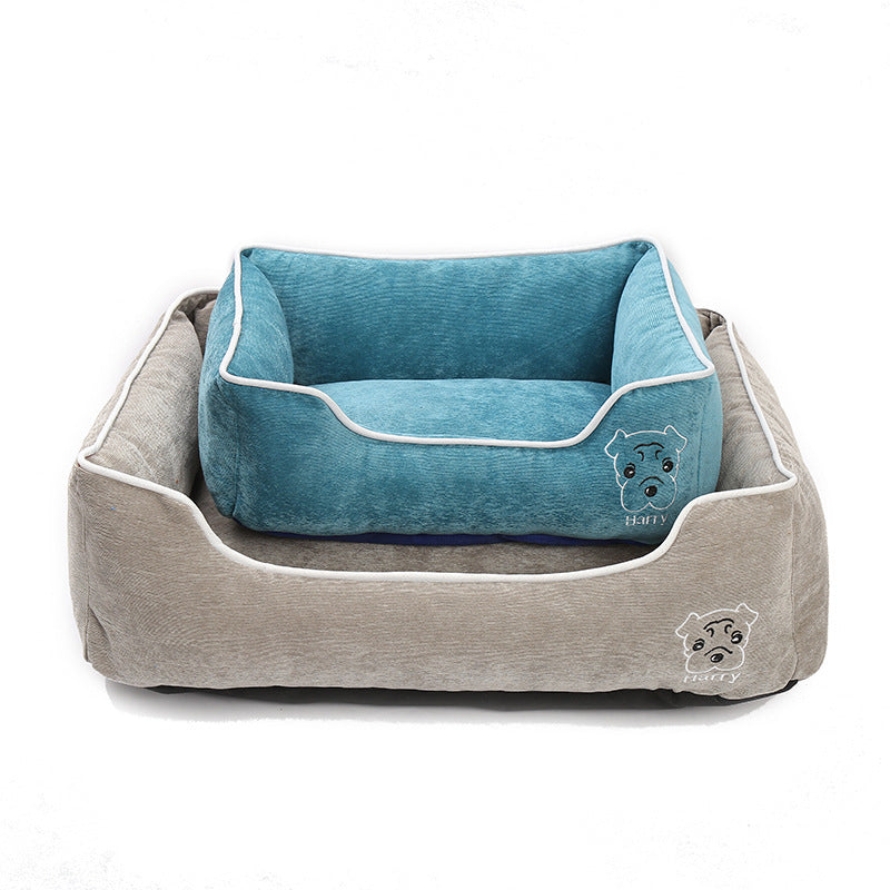 Kuscheliges Cord-Hundebett