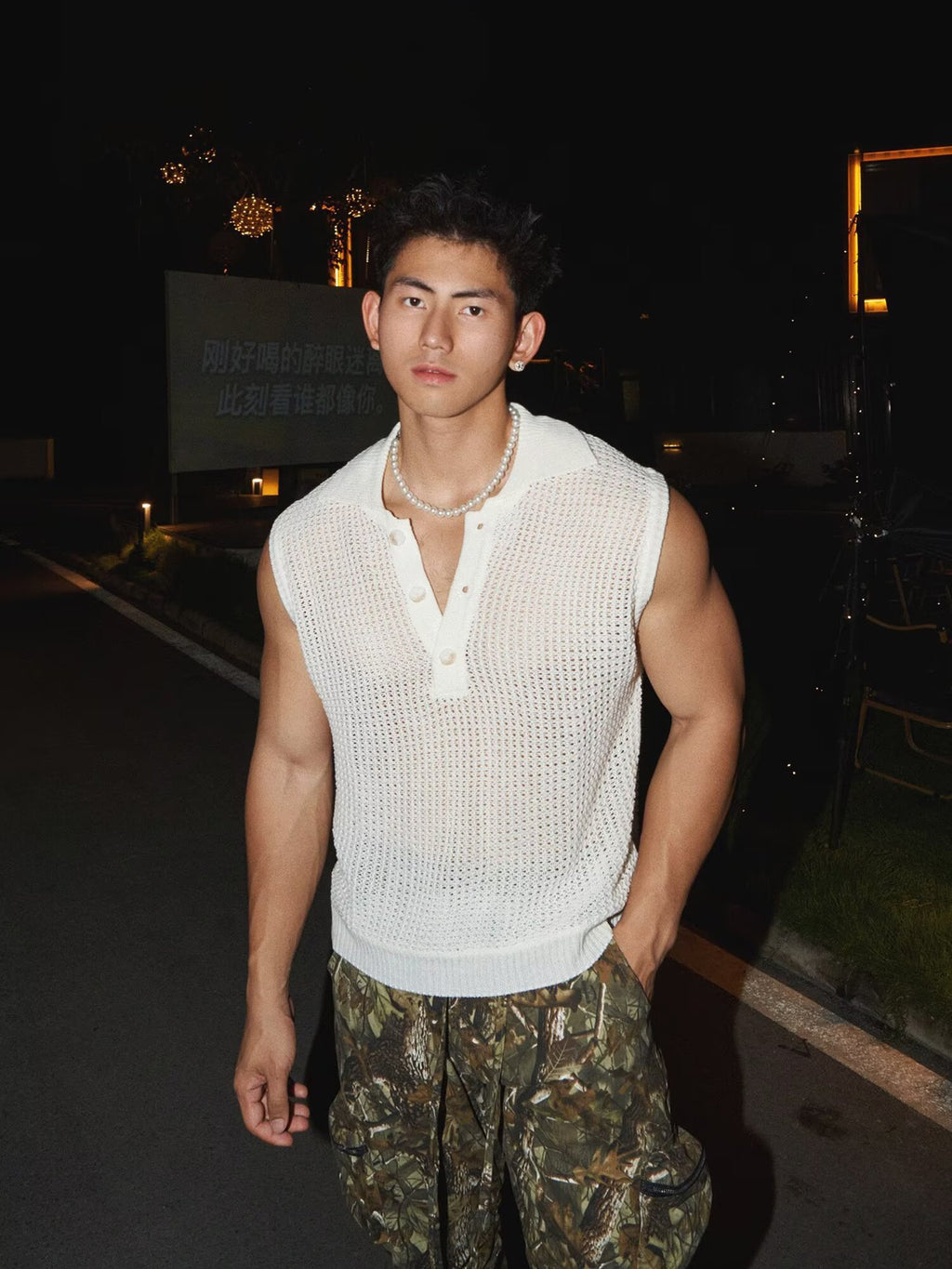 Herren-Tanktop aus Ice Silk