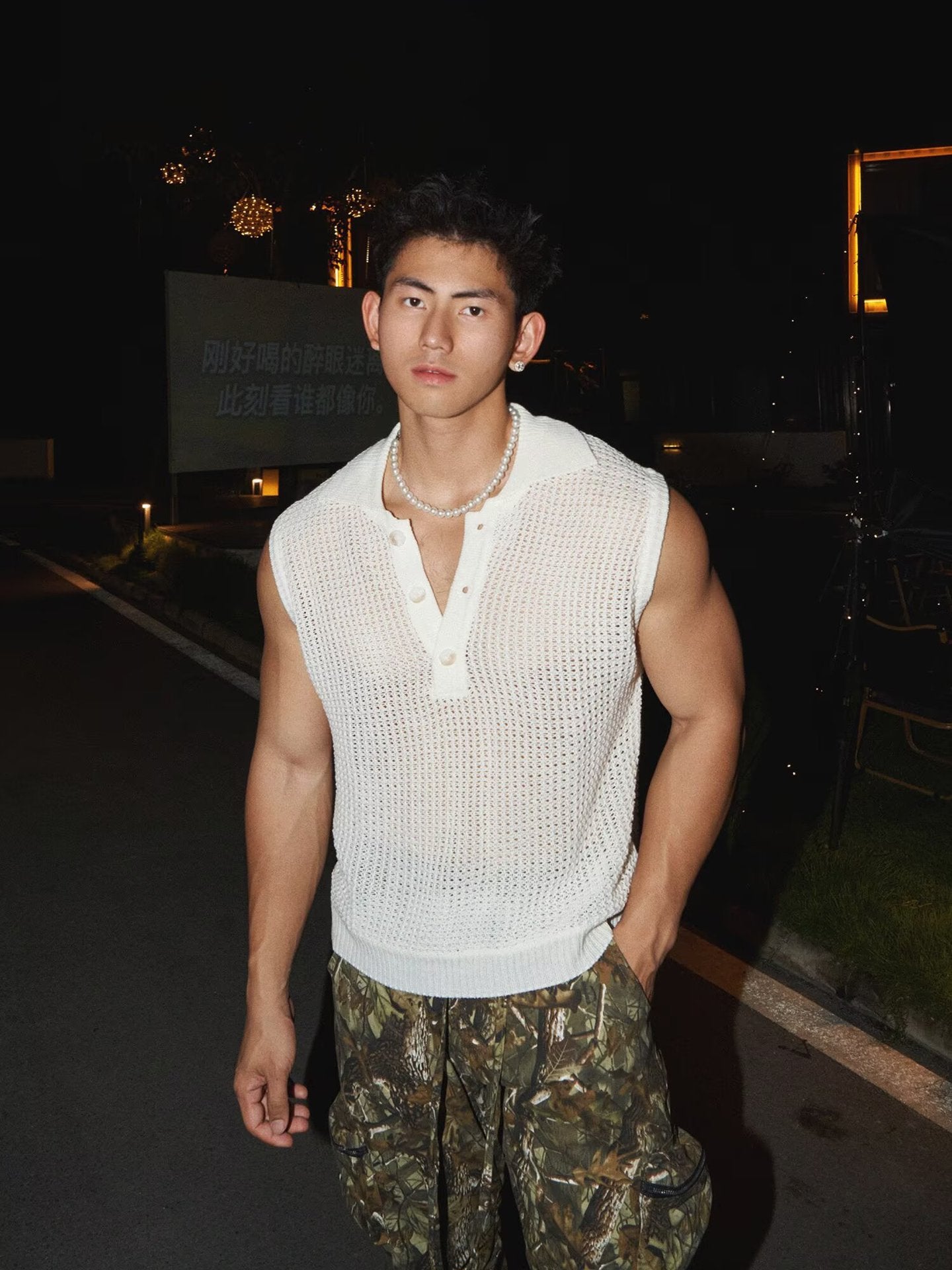 Herren-Tanktop aus Ice Silk