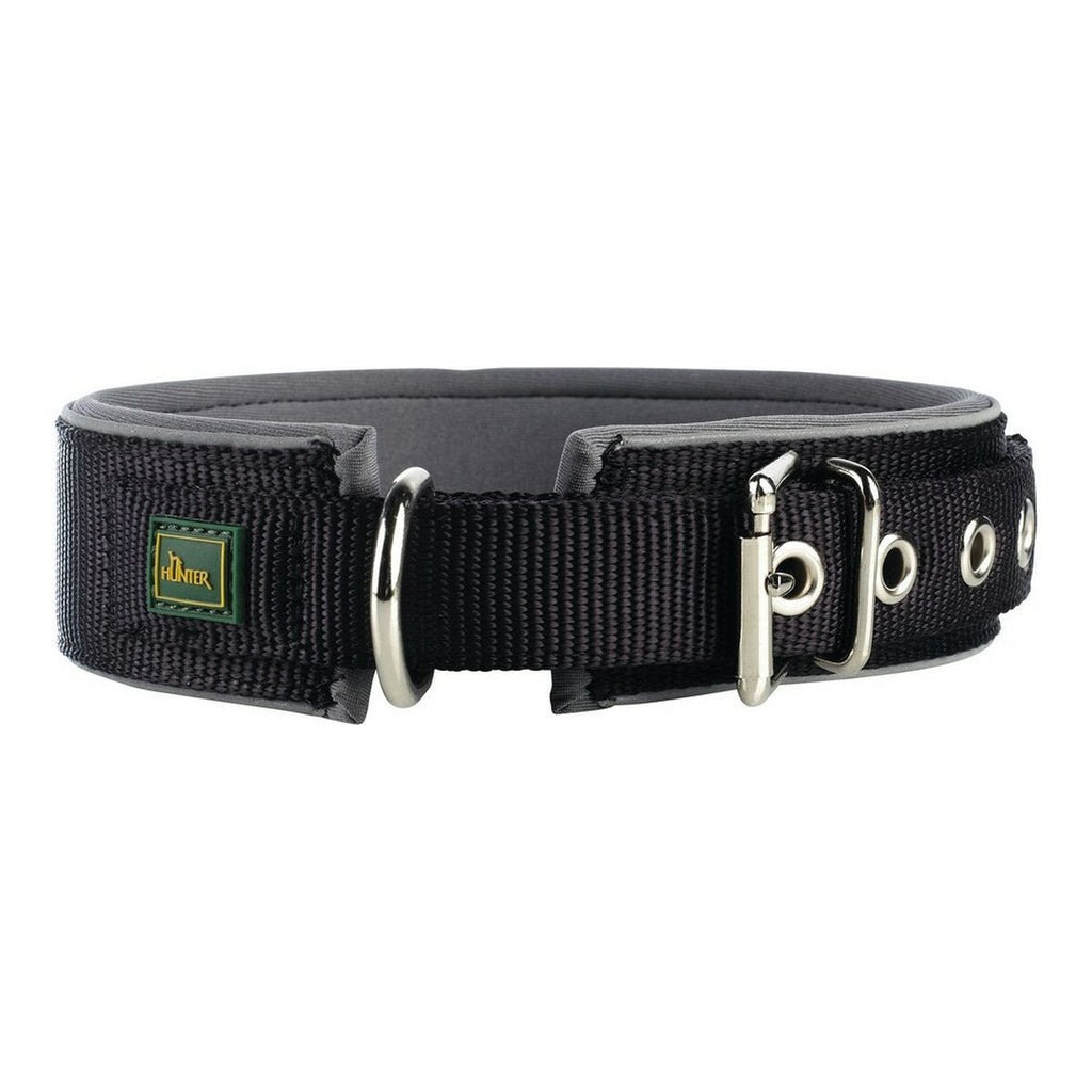 Hundehalsband Hunter Neoprene Reflect Schwarz (39-46 cm)