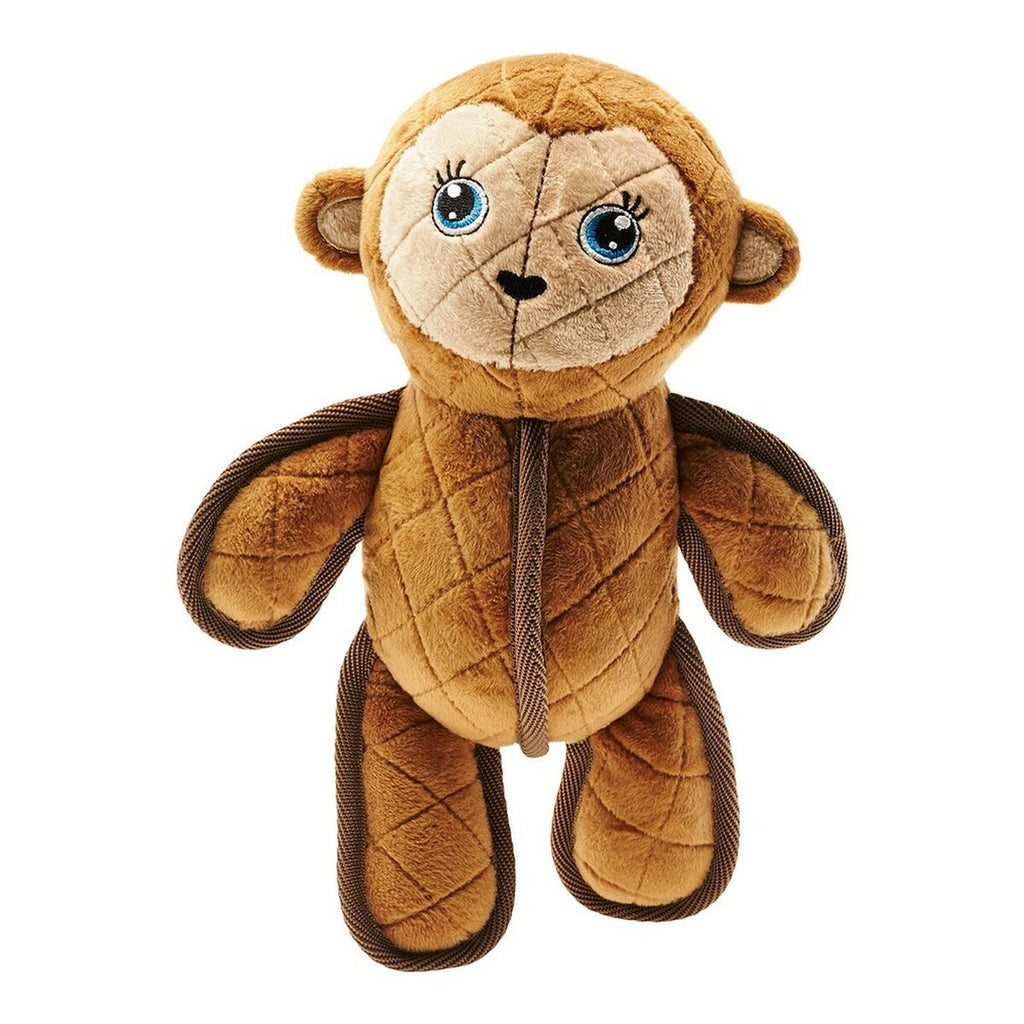 Kuscheltier für Hunde Hunter Togh Toys Braun Polyester Affe 25 cm