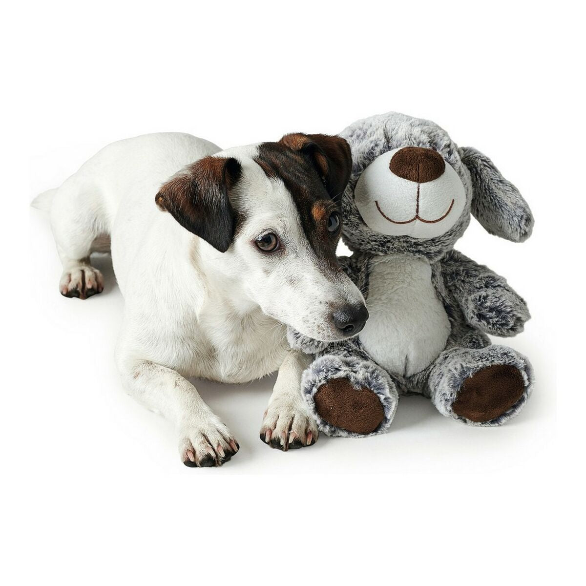 Kuscheltier für Hunde Hunter Faro Grau Polyester Hund