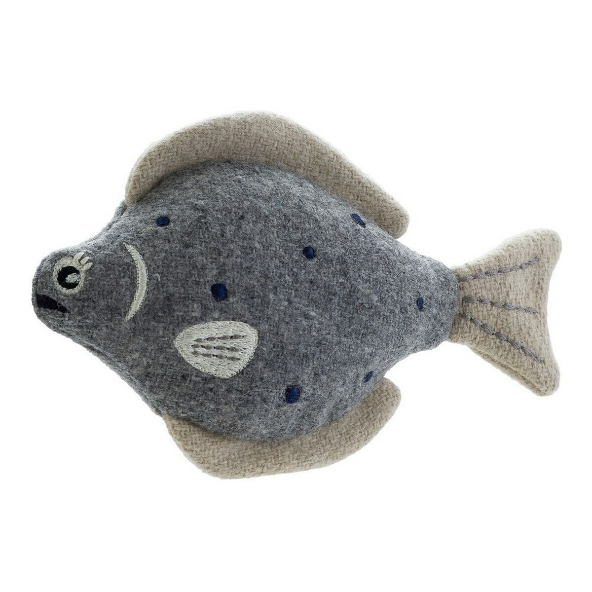 Kuscheltier für Hunde Hunter Skagen Grau Polyester Fisch