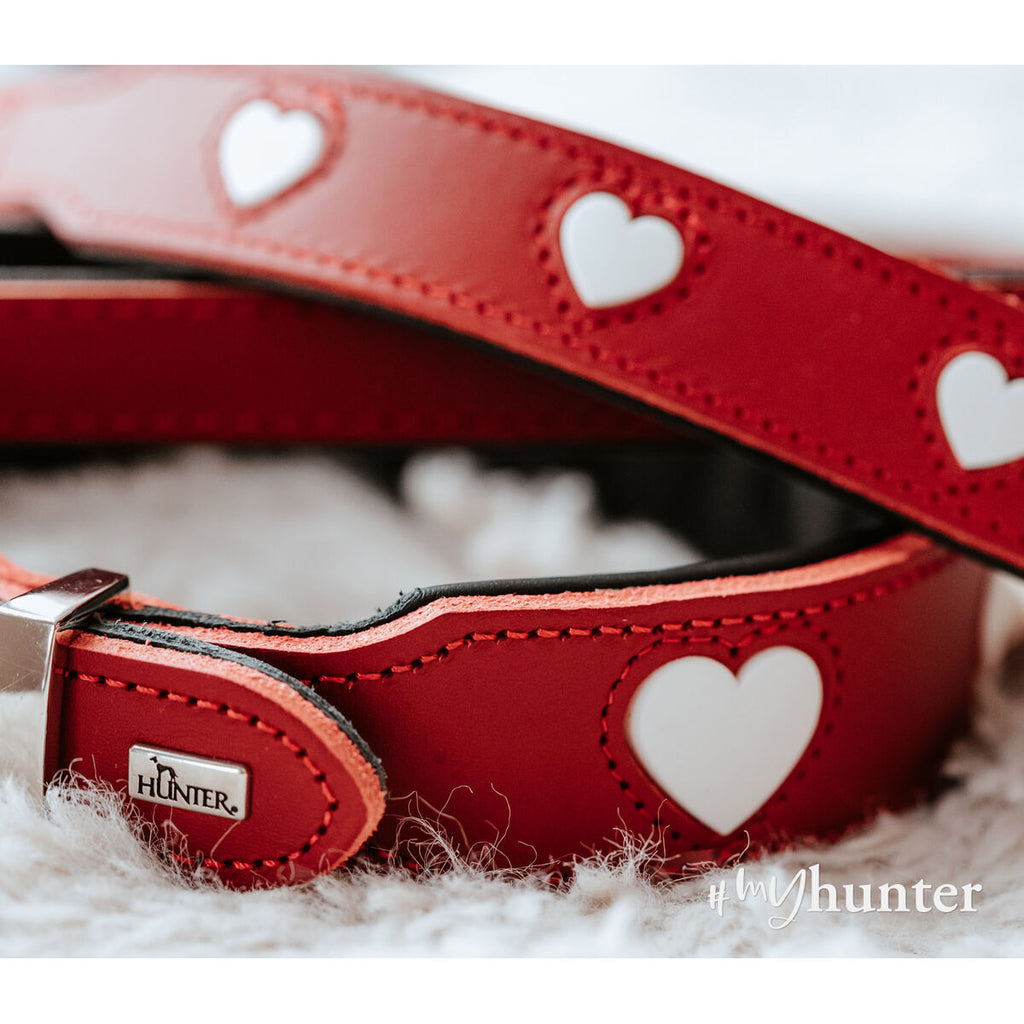 Hundehalsband Hunter Love Rot XS 24-28 cm