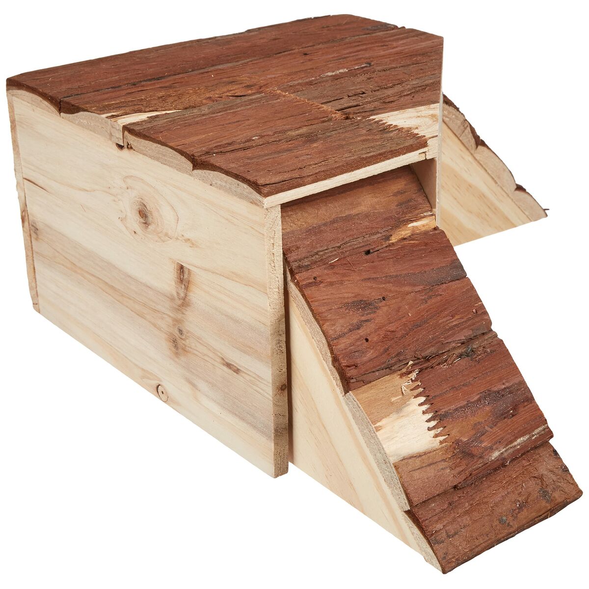 Haus für Nagetiere Kerbl 37 x 37 x 16 cm Braun Holz Nagetiere
