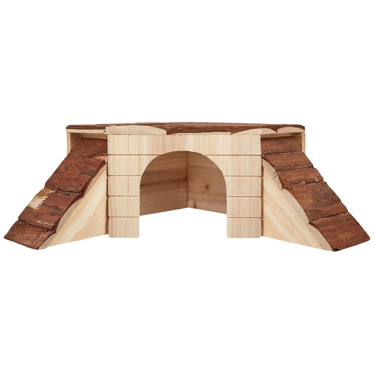 Haus für Nagetiere Kerbl 37 x 37 x 16 cm Braun Holz Nagetiere