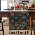 Rhyme Nordic Jacquard Tischläufer mit Quasten