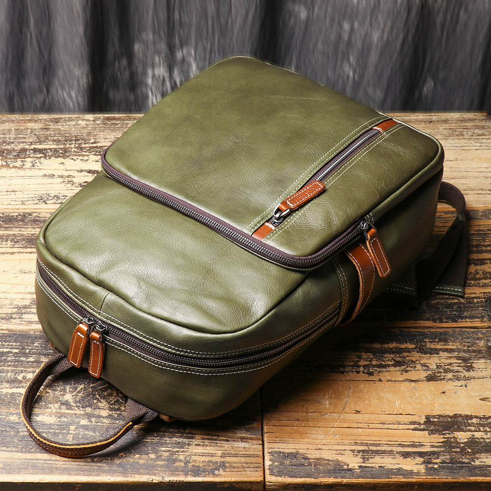 Lederrucksack aus Rindsleder – Bild 4 | LuxeStyle
