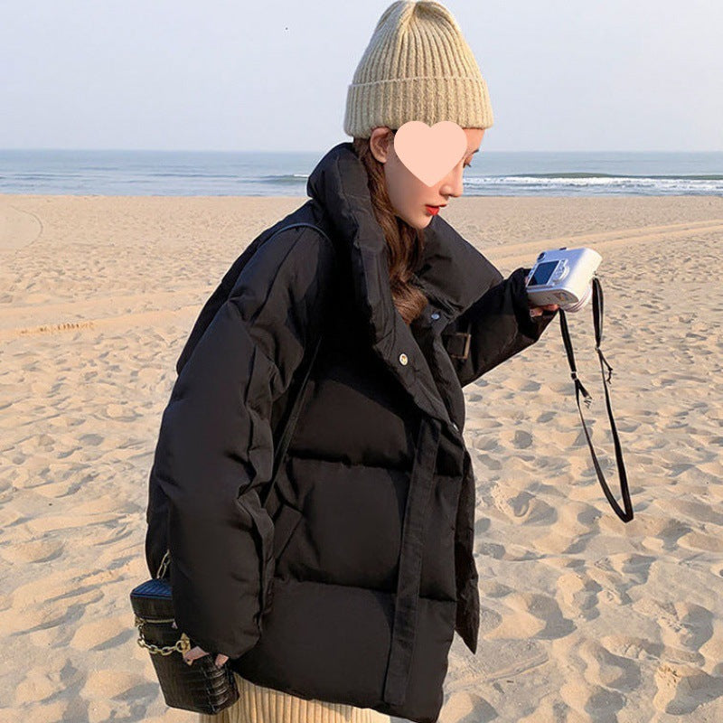 Kurze Daunenjacke im Koreanstyle für Damen