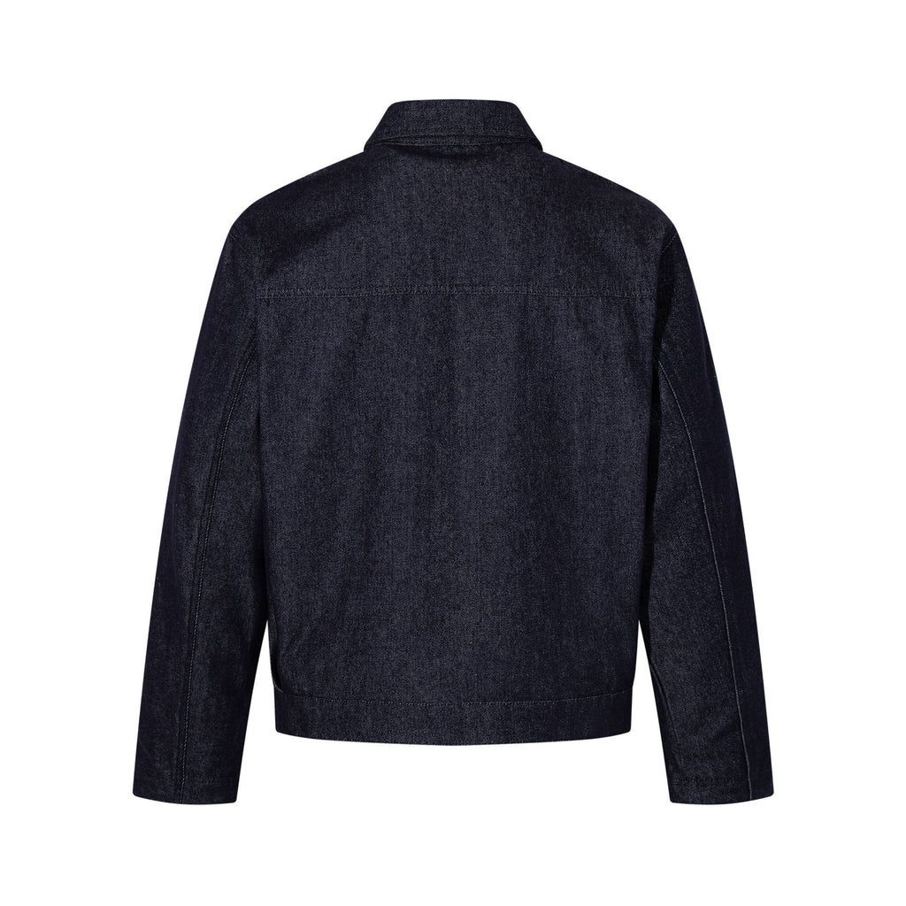 Raw-Edge Jeansjacke im Old-Money-Stil