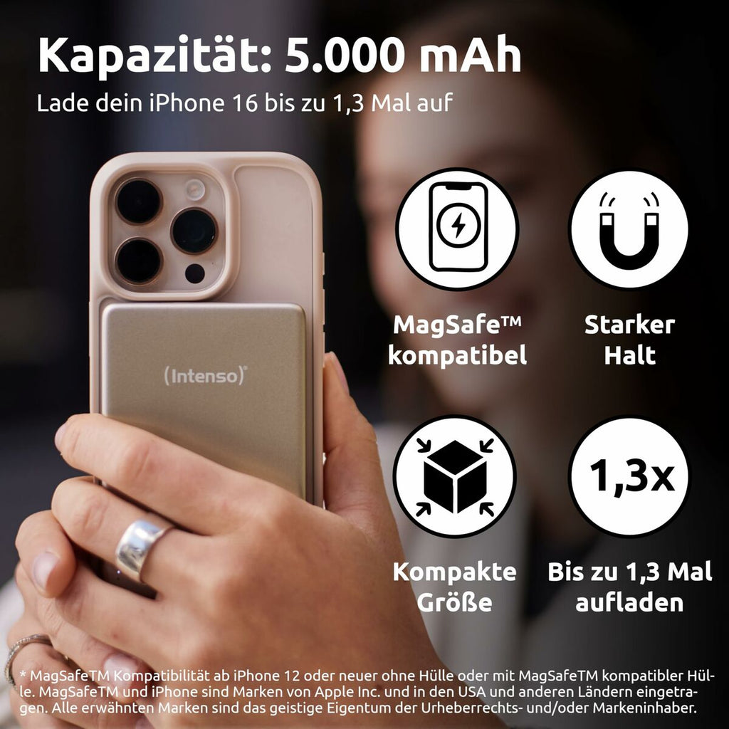 Powerbank INTENSO MW5000 MagSafe 5000 mAh Champagner