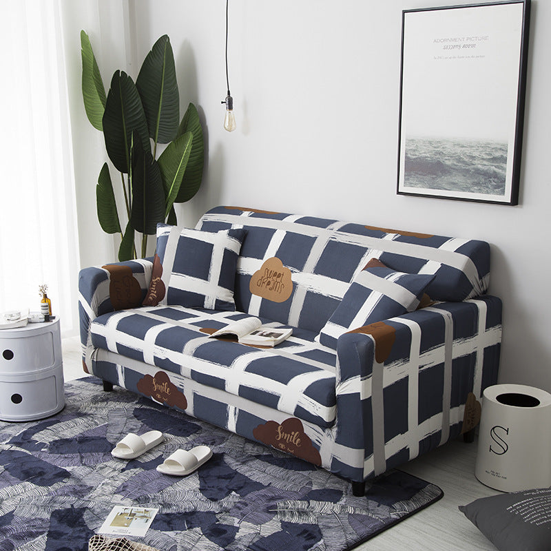 Elastischer Sofabezug mit Pflanzenmuster – Bild 7 | LuxeStyle