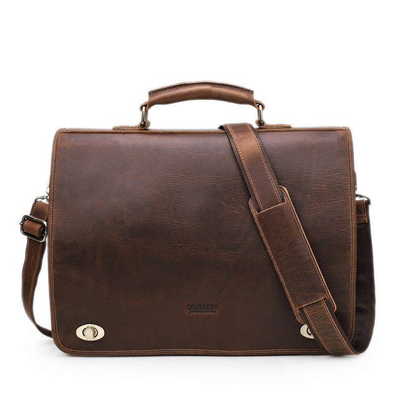 Business-Aktentasche aus Leder – Bild 1 | LuxeStyle