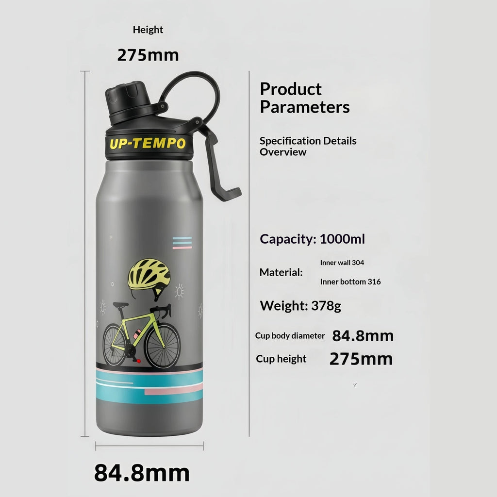 Edelstahl-Becher grosser Fassungsvermögen portabel für Outdoor-Aktivit