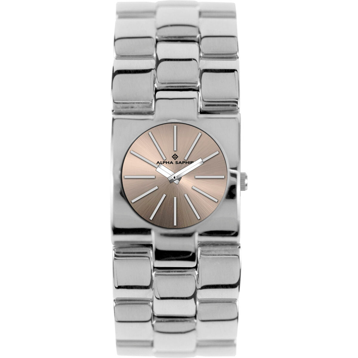Unisex-Uhr Alpha Saphir 271K Beige Silberfarben