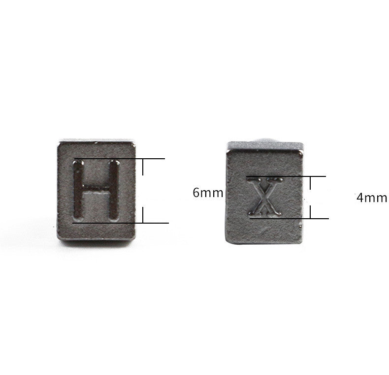 Leder-Stempelset: Englische Buchstaben | LuxeStyle