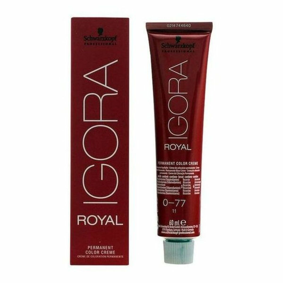 Dauerfärbung Schwarzkopf Igora Royal Nº 0-77 02/13 60 ml
