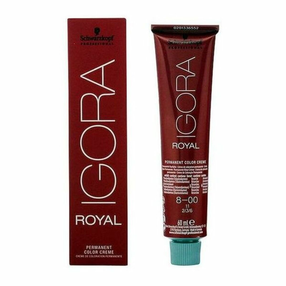 Dauerfärbung Schwarzkopf Igora Royal Nº 8-00 60 ml