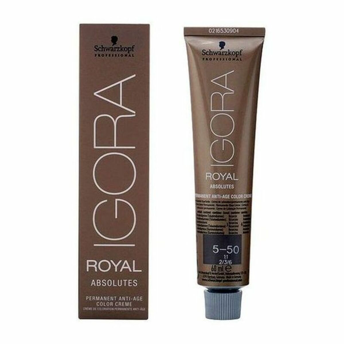 Antiaging Dauerfärbung Schwarzkopf Igora Royal Absolutes Nº 5-50 60 ml