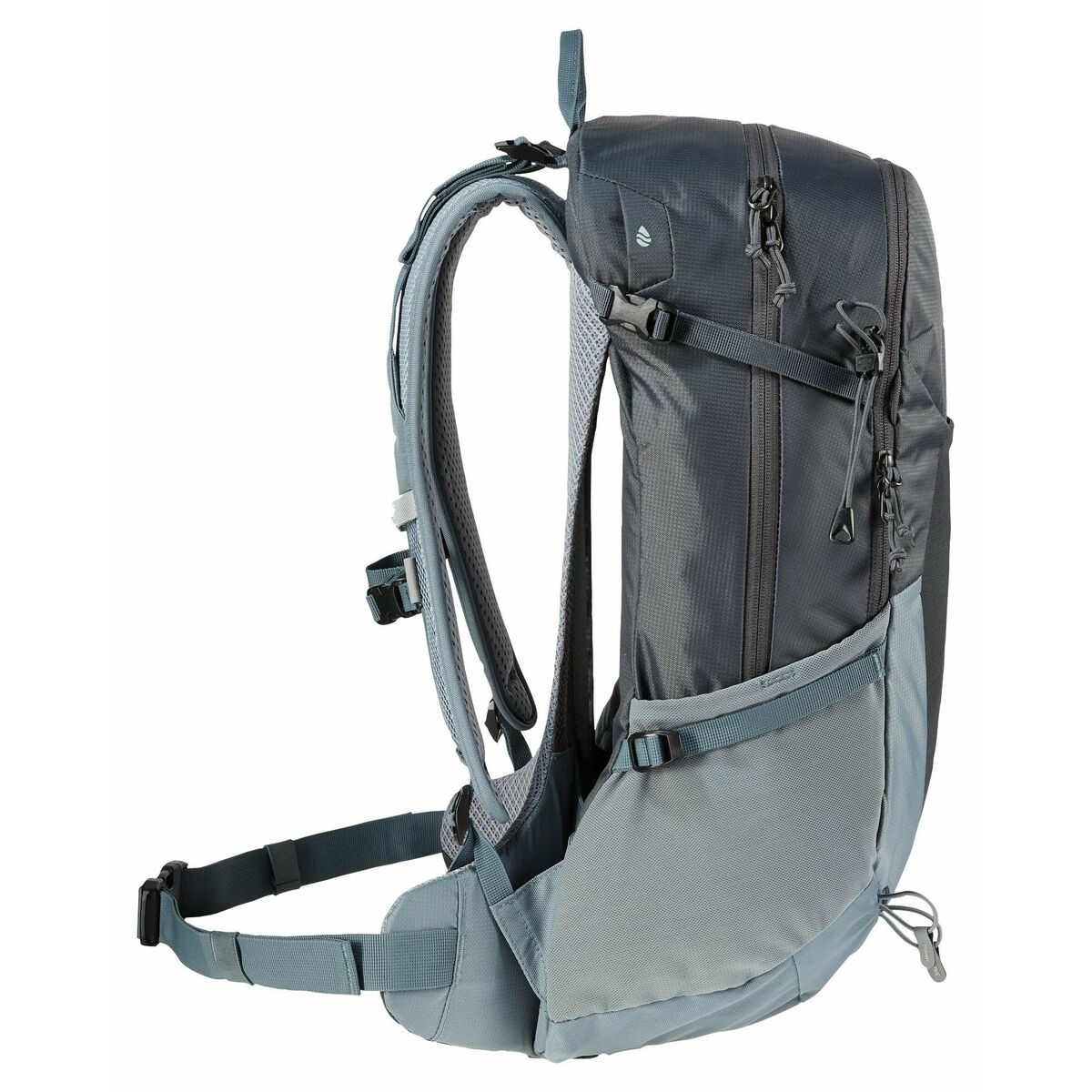 Grauer Wanderrucksack 23L – Atmungsaktiv für leichte Touren