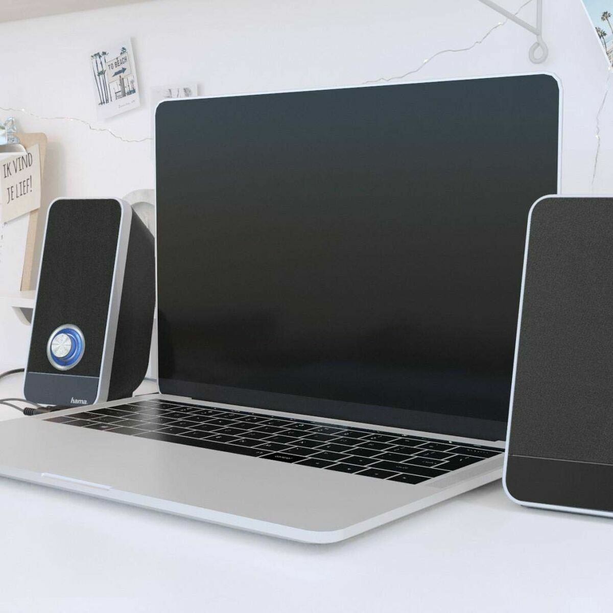 Laptop-Lautsprecher Hama Schwarz 6 W 4 W