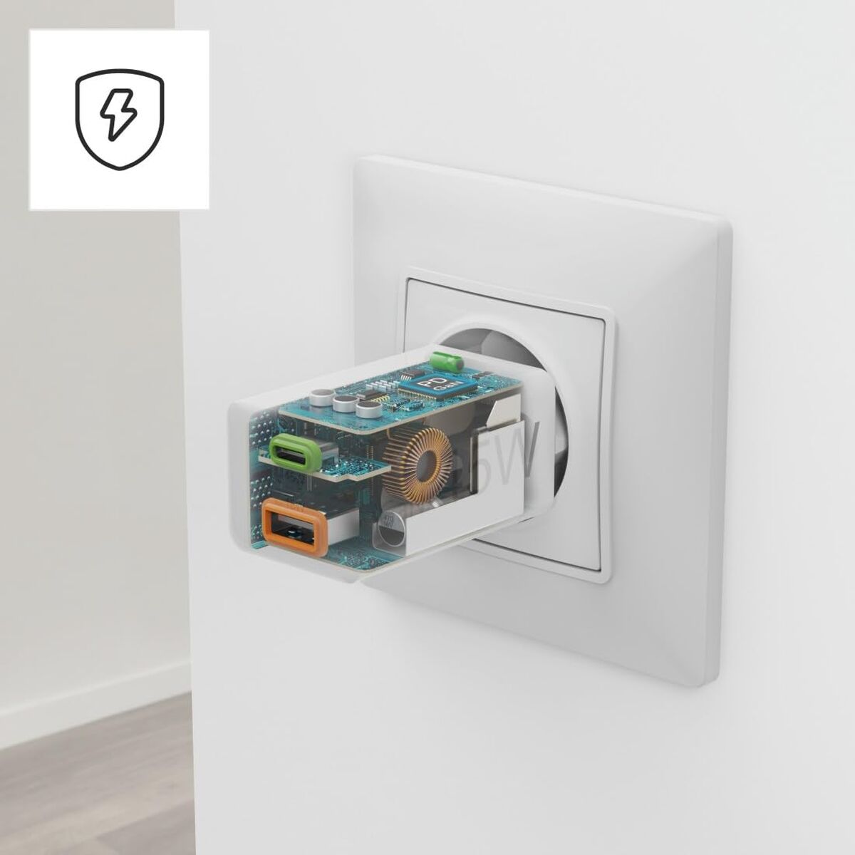 Wandladegerät Hama Weiß 45 W