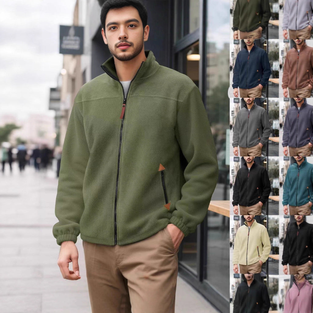 Herren Fleece-Thermo-Hoodie mit Reissverschluss