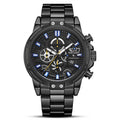 Herren Quarzuhr Chronograph Edelstahl 50m wasserdicht | LuxeStyle
