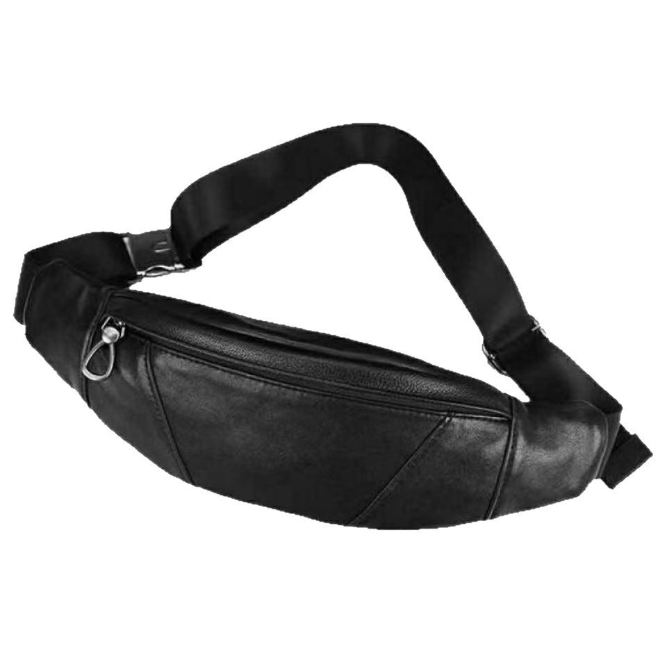 Lässige Reise-Bauchtasche aus Leder für Herren