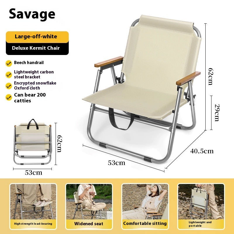 Faltbarer Outdoor-Stuhl mit Tisch – Bild 5 | LuxeStyle