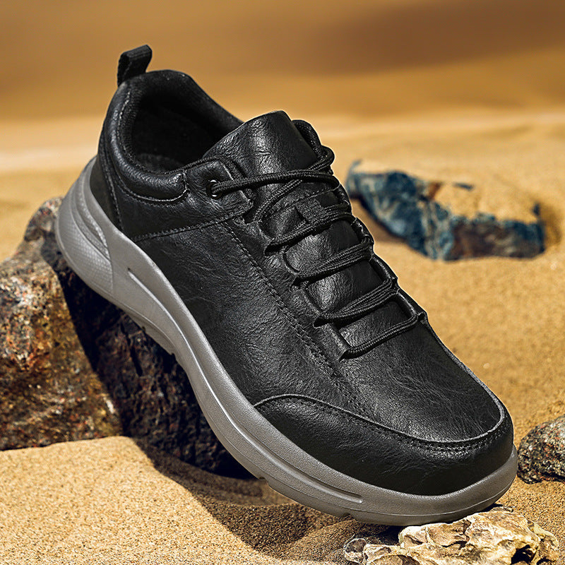 Britische Low-Top Leder-Sneaker für Herren