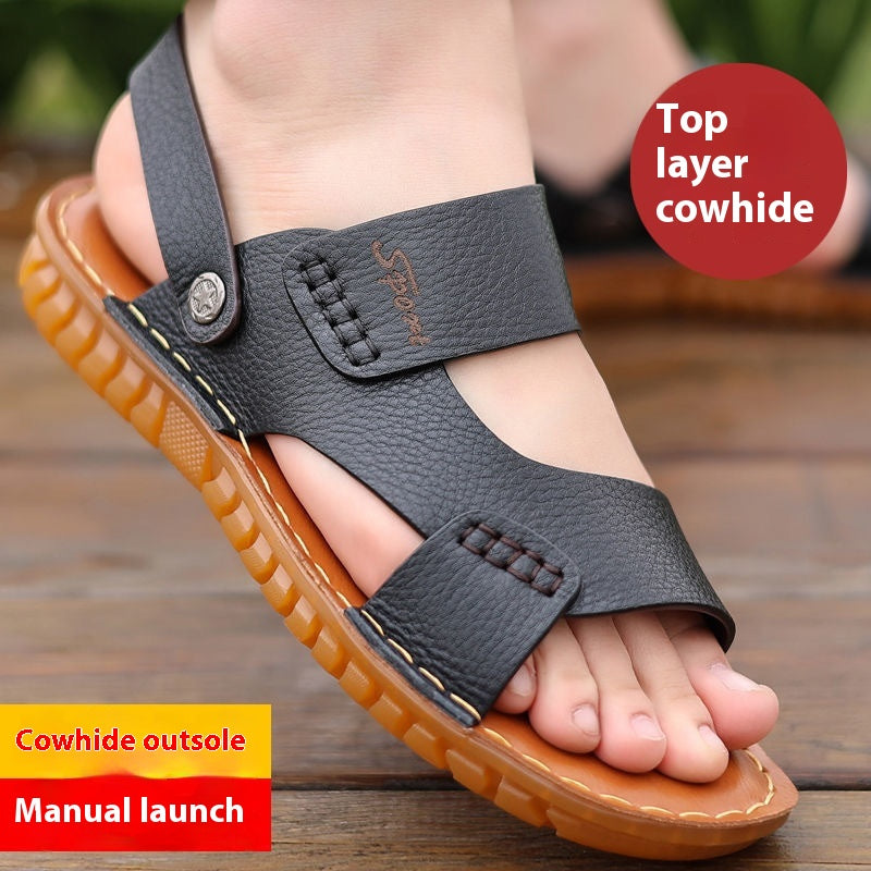 Herren-Strandschuhe aus Rindsleder – Bild 3 | LuxeStyle