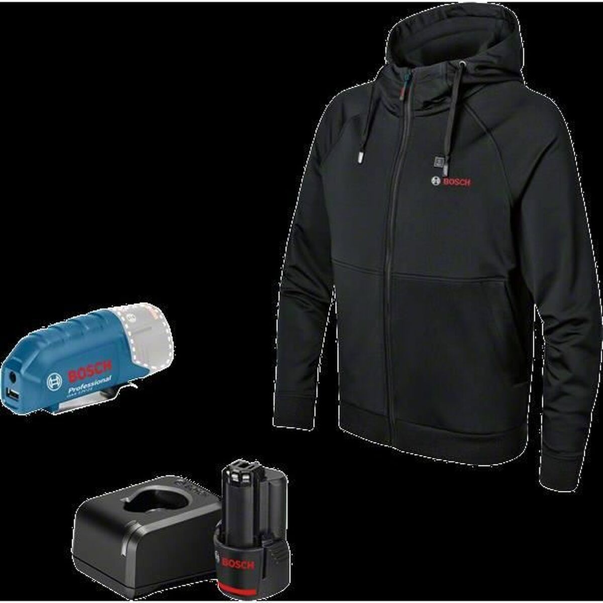 Arbeitsjacke BOSCH GHH 12 Schwarz M (M)